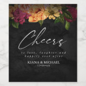 Sinnliche Nächte Blumenzauber ID829 Weinetikett (Einzelnes Label)