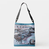 Sinnliche Präludium an Dussk, Jaffe, Israel Tragetaschen Mit Langen Trägern (Rückseite)