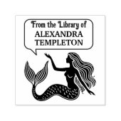 Sinnlicher Mermaid-Talk-Textfeld #1 Bibliotheksnam Permastempel (Design)