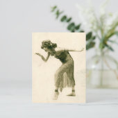 Sinnlicher Vintager Flapper Dancer La Sylphe Postkarte (Stehend Vorderseite)