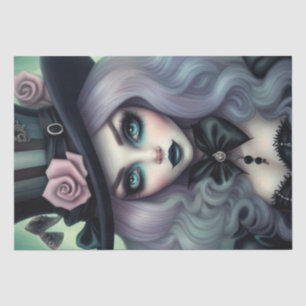 Sinnliches Mad Hatter Lila Hair Decoupage Papier
