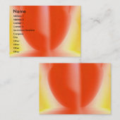 Sinnliches Rot Visitenkarte (Vorne/Hinten)