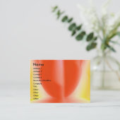 Sinnliches Rot Visitenkarte (Stehend Vorderseite)