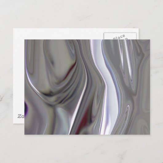 Sinnliches Silber Postkarte (Vorne/Hinten)