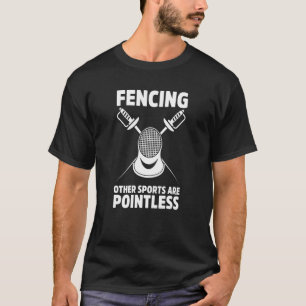 Sinnloser Fechter En Garde Säbel Degen Schwert T-Shirt