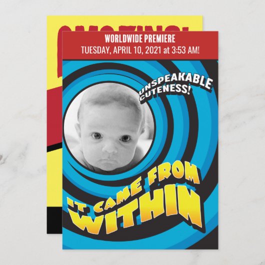 SINNVOLL! SCHOCKIEREN! Vintager Film anpassen Ankündigung (Vorne/Hinten)