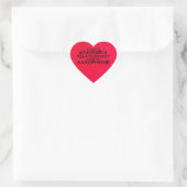 Sinnvolle Beziehung Saxophon Heart Sticker (Tasche)