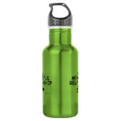 Sinnvolles Beziehungstrommel Edelstahlflasche (Rückseite)