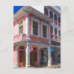 Sino Portugiesische Architektur in Phuket Town Postkarte