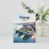 Sinop Türkei Postkarte (Stehend Vorderseite)
