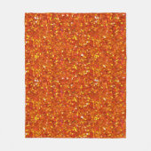 Sinopia Orange Glitzer Fleecedecke (Vorderseite)