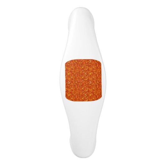 Sinopia Orange Glitzer Keramik Schrankknauf (Vorderseite)