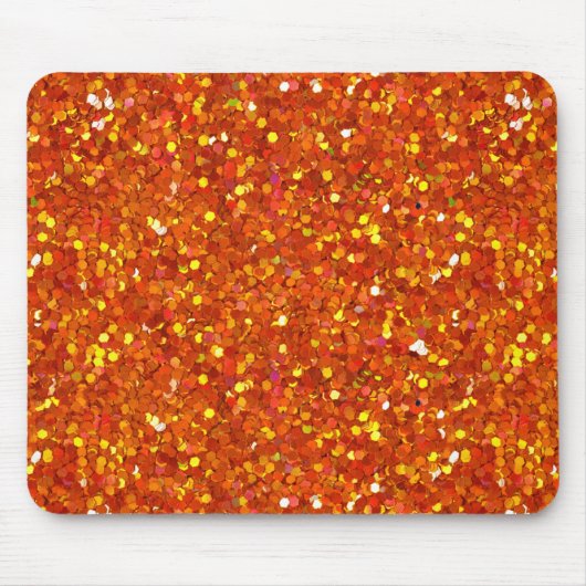Sinopia Orange Glitzer Mousepad (Vorne)
