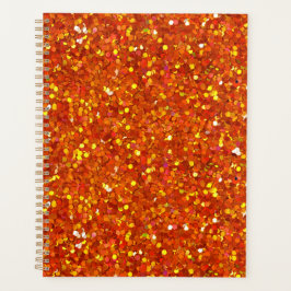 Sinopia Orange Glitzer Planer