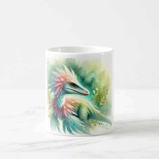 Sinornithosaurus in harmony with nature 060924AREF Kaffeetasse (Mittel)