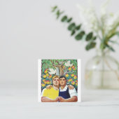 Sinosow Quadratische Visitenkarte (Stehend Vorderseite)