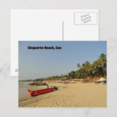 Sinquerim Beach Postkarte (Vorne/Hinten)