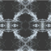 Sins and Virtues Abstract Black White Fluid Art Aufkleber (Vorderseite)