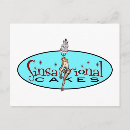 Sinsational Cakes - Postkarte (Vorderseite)