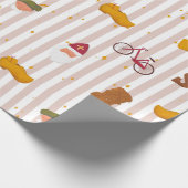 Sint and Piet Themed Wrapping Paper Geschenkpapier (Ecke)