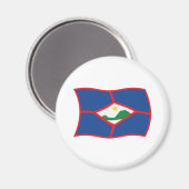 Sint Eustatius Flag Magnet (Vorderseite/Rückseite)