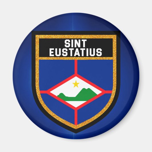 Sint Eustatius Flag Magnet (Vorne)