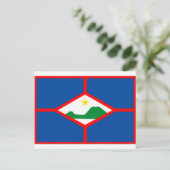 Sint Eustatius Flag Postkarte (Stehend Vorderseite)