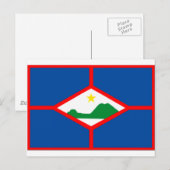 Sint Eustatius Flag Postkarte (Vorne/Hinten)