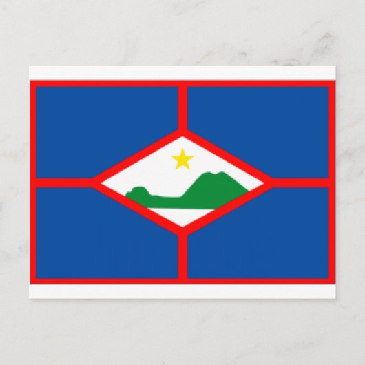 Sint Eustatius Flag Postkarte (Vorderseite)