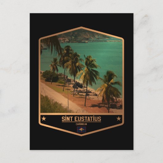 Sint Eustatius Postkarte (Vorderseite)