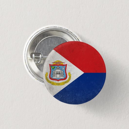 Sint Maarten Button (Vorne & Hinten)
