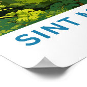 Sint Maarten Caribbean Travel Print Poster (Ecke)