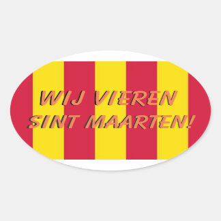 Sint Maarten deur sticker