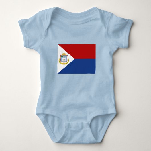 Sint Maarten Flag Baby Strampler (Vorderseite)