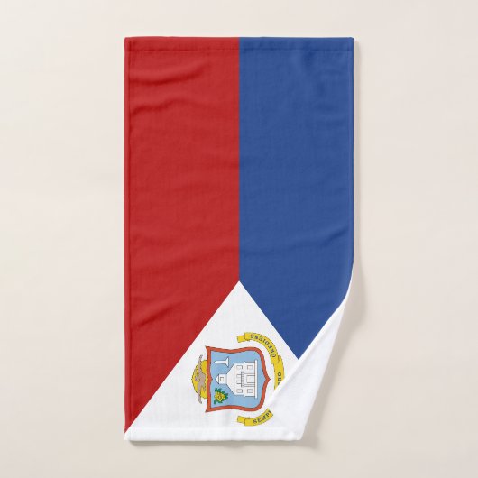 Sint Maarten Flag Badhandtuch Set (Handtuch)