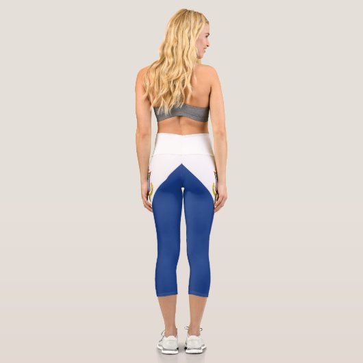 Sint Maarten Flag Capri Leggings (Rückseite)