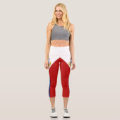 Sint Maarten Flag Capri Leggings (Vorderseite)