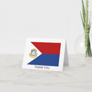 Sint Maarten Flag Dankeskarte