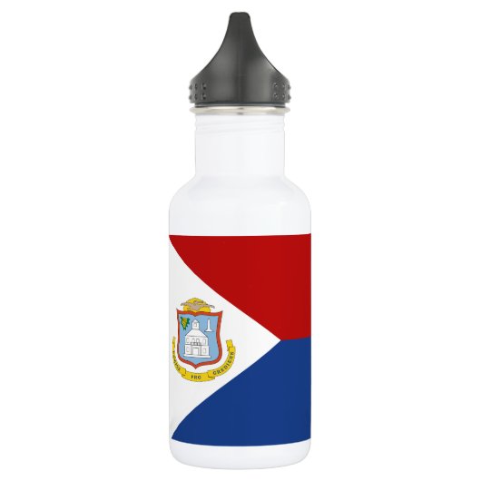 Sint Maarten Flag Edelstahlflasche (Links)