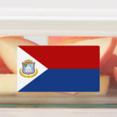 Sint Maarten Flag Etiketten (Befestigt)