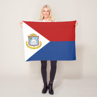 Sint Maarten Flag Fleecedecke