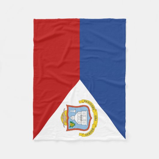 Sint Maarten Flag Fleecedecke (Vorderseite)
