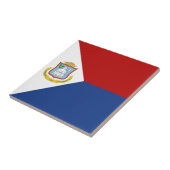 Sint Maarten Flag Fliese (Seite)