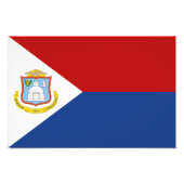 Sint Maarten Flag Fotodruck (Vorne)