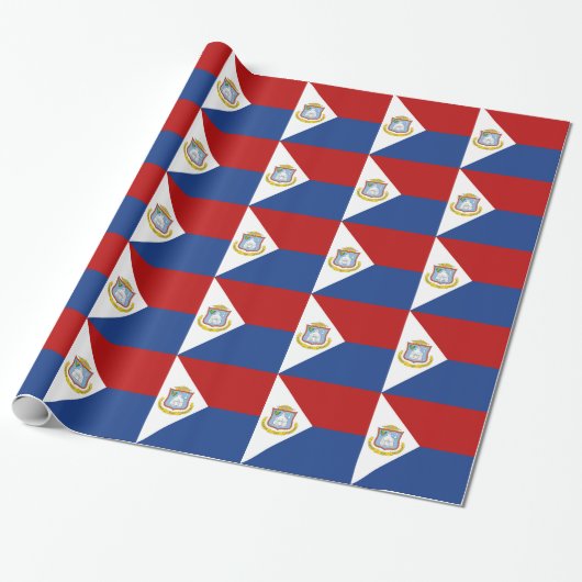 Sint Maarten Flag Geschenkpapier (Ungerollt)