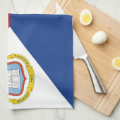 Sint Maarten Flag Geschirrtuch (Viertel Falte)