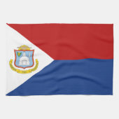 Sint Maarten Flag Geschirrtuch (Horizontal)