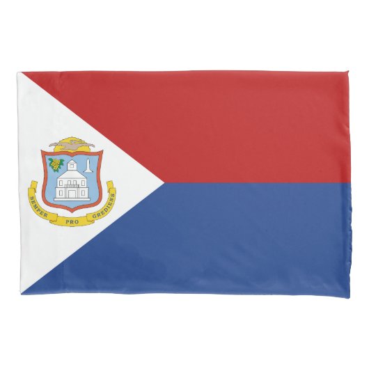 Sint Maarten Flag Kissenbezug (Vorderseite)