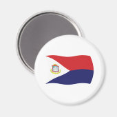 Sint Maarten Flag Magnet (Vorderseite/Rückseite)