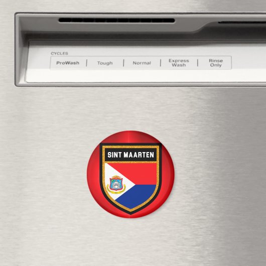 Sint Maarten Flag Magnet (In Situ (Geschirrspüler))